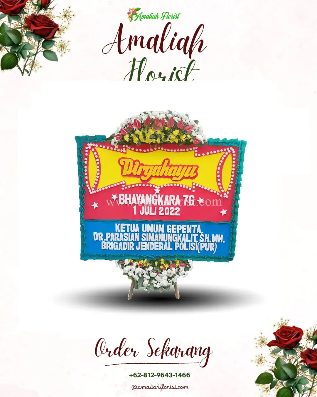 Papan Bunga HUT Ulang Tahun Sepinggan Raya
